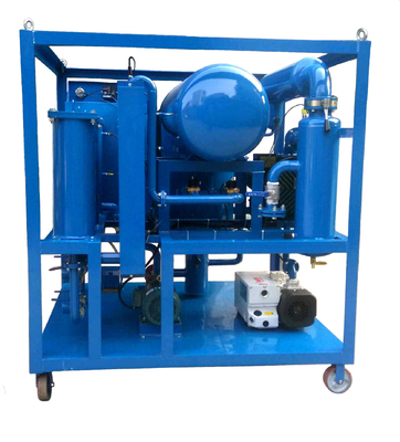 Máquina de purificación de aceite de transformer de caudal de 3000L/h con material de acero frío y capacidad de 700 kg