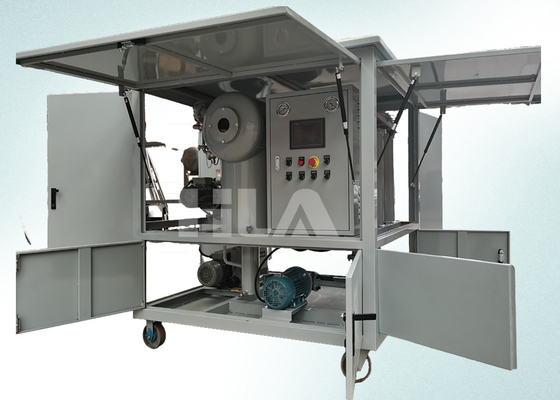 Máquina de filtración de aceite de transformador de filtro de tres etapas con control automático PLC