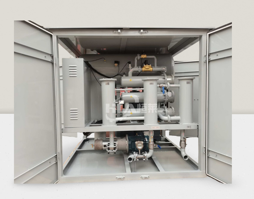 Máquina de limpieza de aceite de potencia de calefacción de 48 kW para limpieza efectiva de aceite a una presión de 0,04 MPa