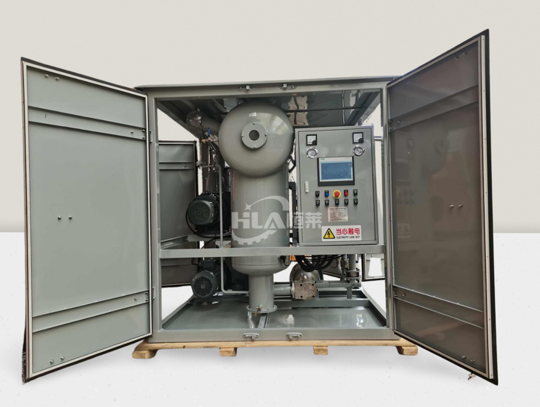Máquina de limpieza de aceite de potencia de calefacción de 48 kW para limpieza efectiva de aceite a una presión de 0,04 MPa