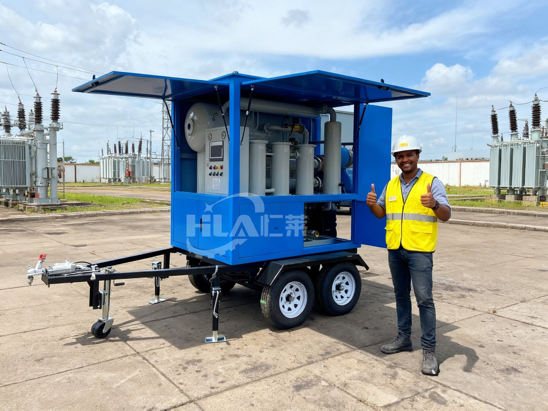 Purificador de aceite móvil de operación manual automática con partículas de filtración ≥ 99,5% y precisión de filtración ≤ 1 micrón