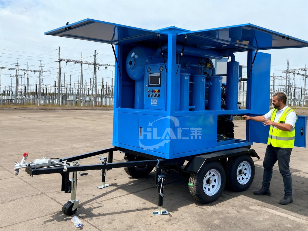 Equipo compacto y duradero del purificador de aceite móvil ≤0.4 Mpa Nivel de vacío -0.06～-0.099 Mpa