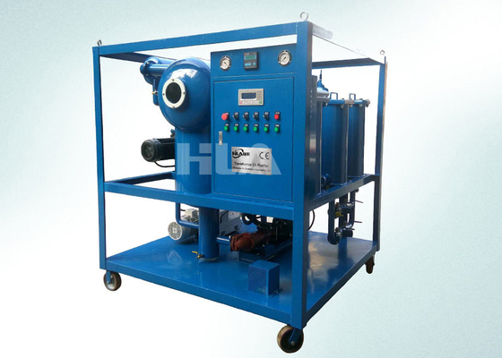 Máquina de purificación de aceite de transformer de caudal de 3000L/h con material de acero frío y capacidad de 700 kg