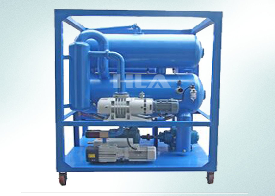 Máquina de filtración de aceite de transformador eléctrico de acero frío 9000L con bombas de doble vacío para temperaturas de 0 a 80 °C