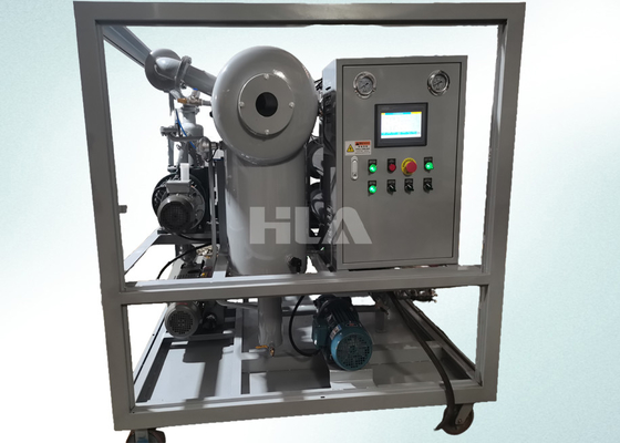 Máquina de filtro de aceite de transformador de tres etapas con control totalmente automático PLC