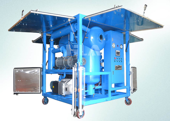 Dieléctrico horizontal que aísla el purificador de aceite móvil, unidad móvil de la filtración del aceite
